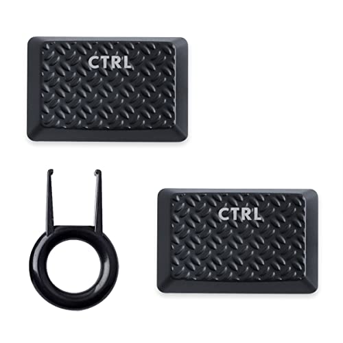 Backlit Keycaps Replacement For Gl Tactile Switch Logit G813/G815/G913/G915 Tkl Rgb Mechanical Gaming Keyboard (2Pcs Texture Ctrl Black)
