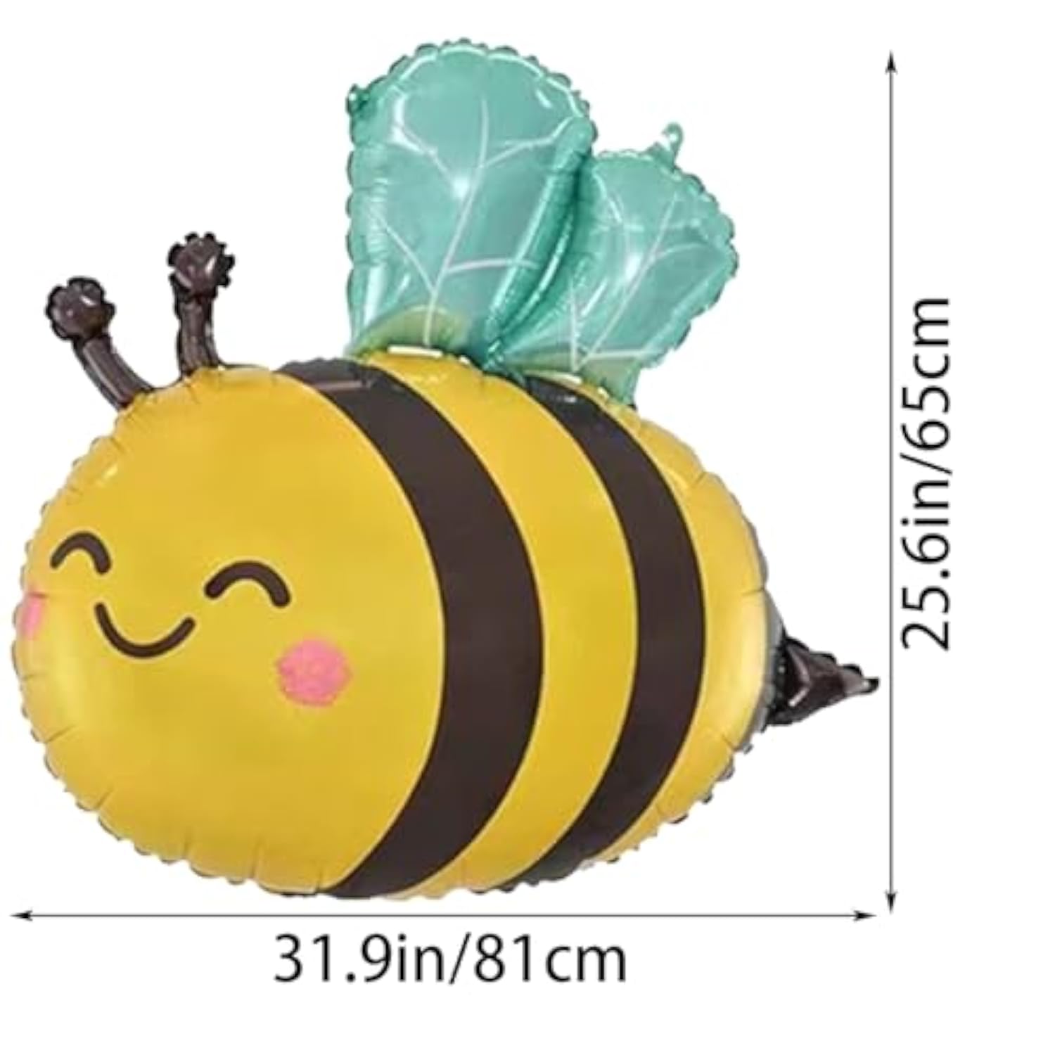 4 Pcs 31" Bee Balloons for Birthday & Baby Shower Decorations