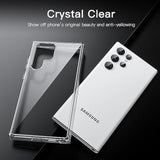 JETech Case for Samsung Galaxy S22 Ultra 5G 6.8-Inch, Non-Yellowing Shockproof Bumper Protective Phone Cover, Anti-Scratch Hard PC Back (Clear)