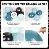 184PCS Race Car Balloon Garland Kit for Two Fast Birthday Party Decorations