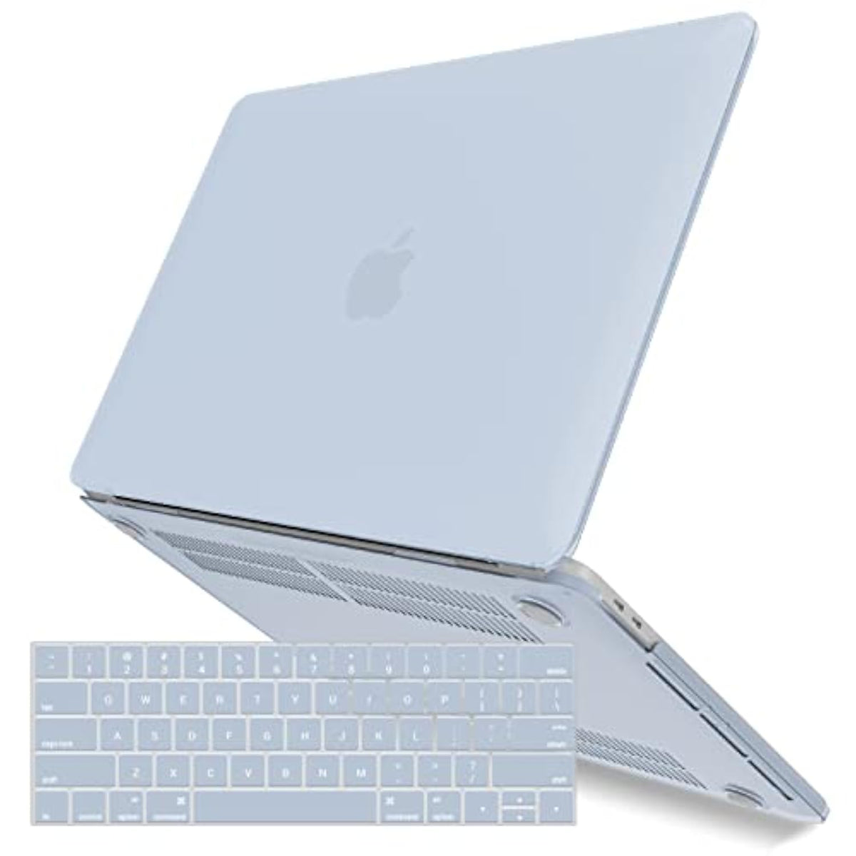 IBENZER Compatible with MacBook Pro 15 Inch Case 2019 2018 2017 2016 A1990 A1707, Plastic Hard Shell Case with Keyboard Cover for Mac Pro 15 Touch Bar, Sierra Blue, T15SIBL+1