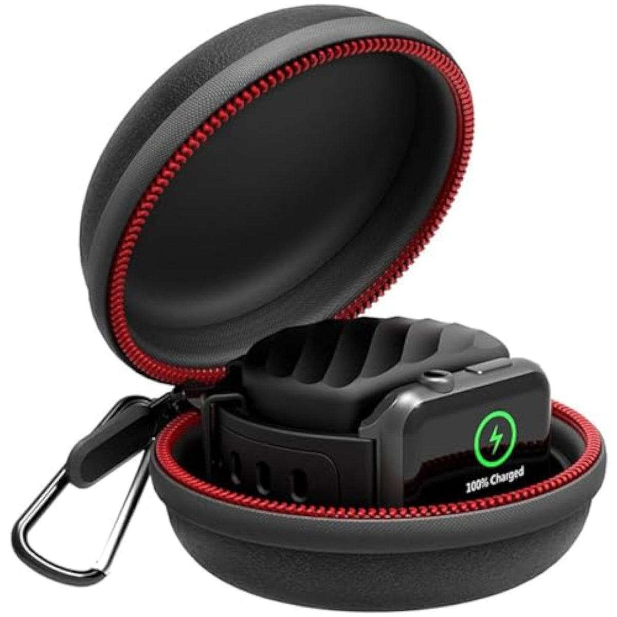 Travel Case For Apple Watch Charger, Portable Carrying Eva Charging Dock Holder For 38Mm 40Mm 41Mm Iwatch Series 11/Se3/10/9/8/Se2/7/Se/6/5/4/3/2/1, With Night Stand Mode, Black