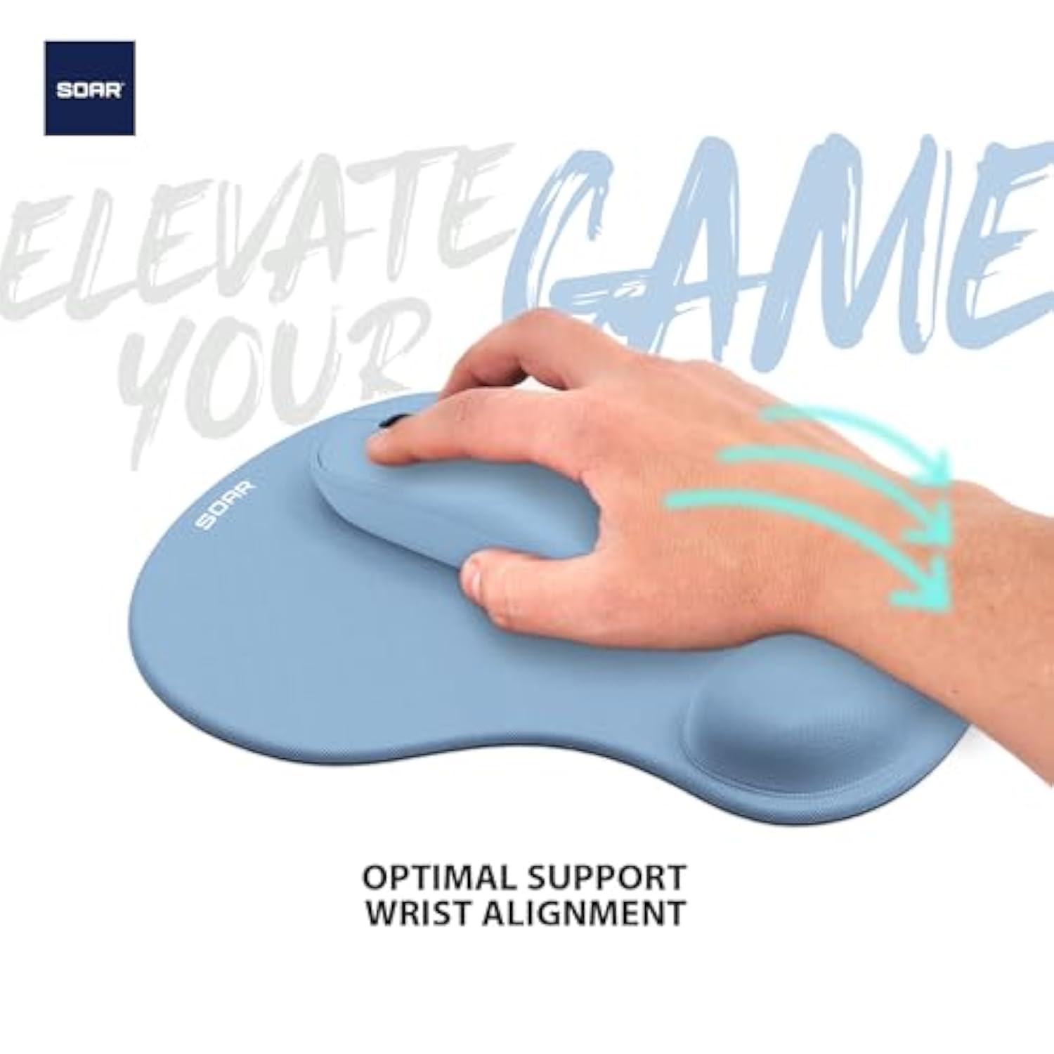 Wireless Mouse And Mouse Pad, Blue