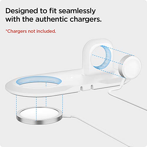 Spigen Mag Fit Duo Designed for MagSafe & Pixelsnap Charger Stand Charging Pad Case for iPhone 17, 16, 15, 14, 13, 12 / Watch All Series/Airpods