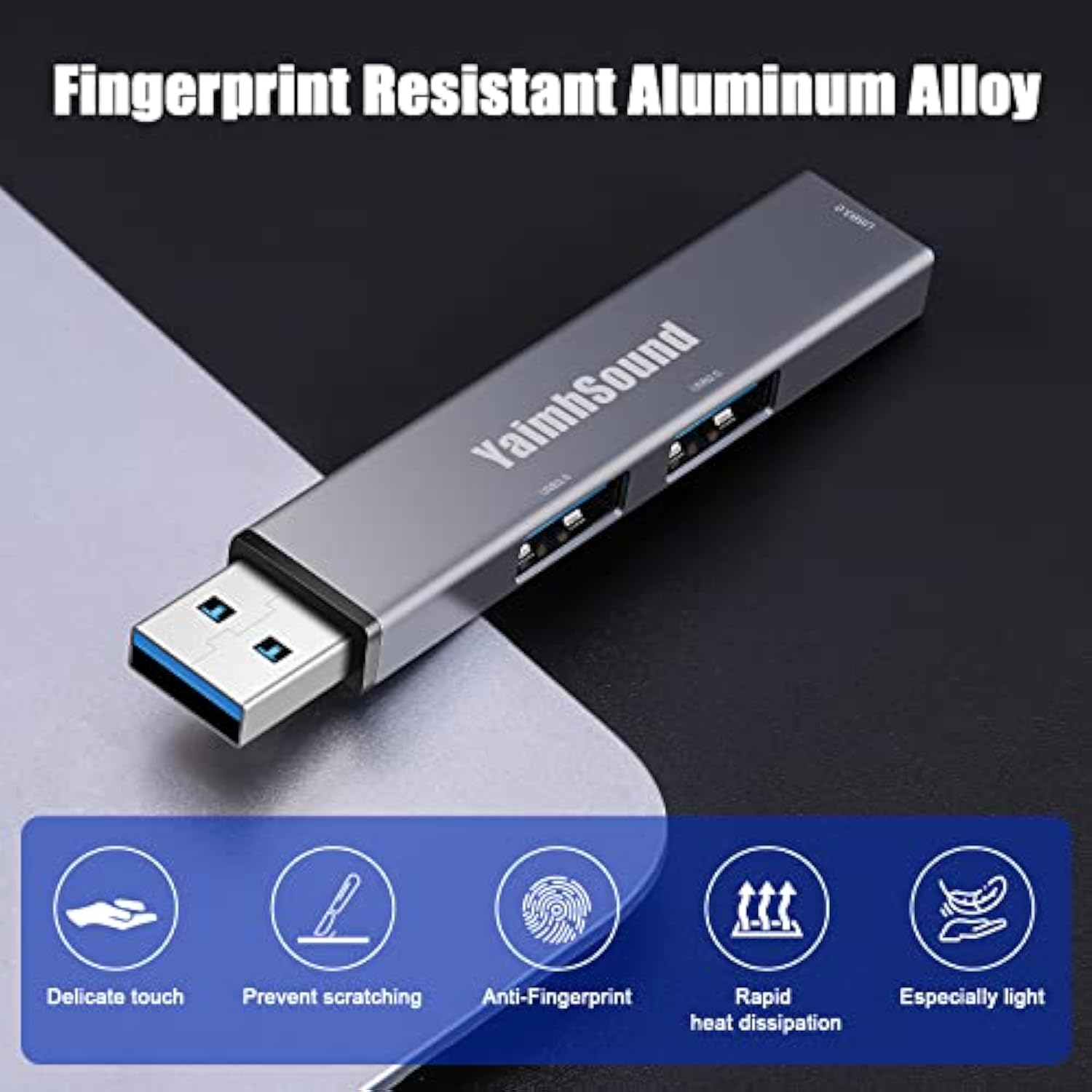 Usb Hub 3.0, Usb Extender Splitter,3-Port Usb Adapter To Usb Extension For Lap