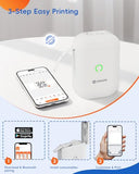 Label Maker Machine With 3 Tapes, D11S Bluetooth Label Maker Waterproof Labels, Portable Mini Label Printer With Various Templates For Home Office School, White