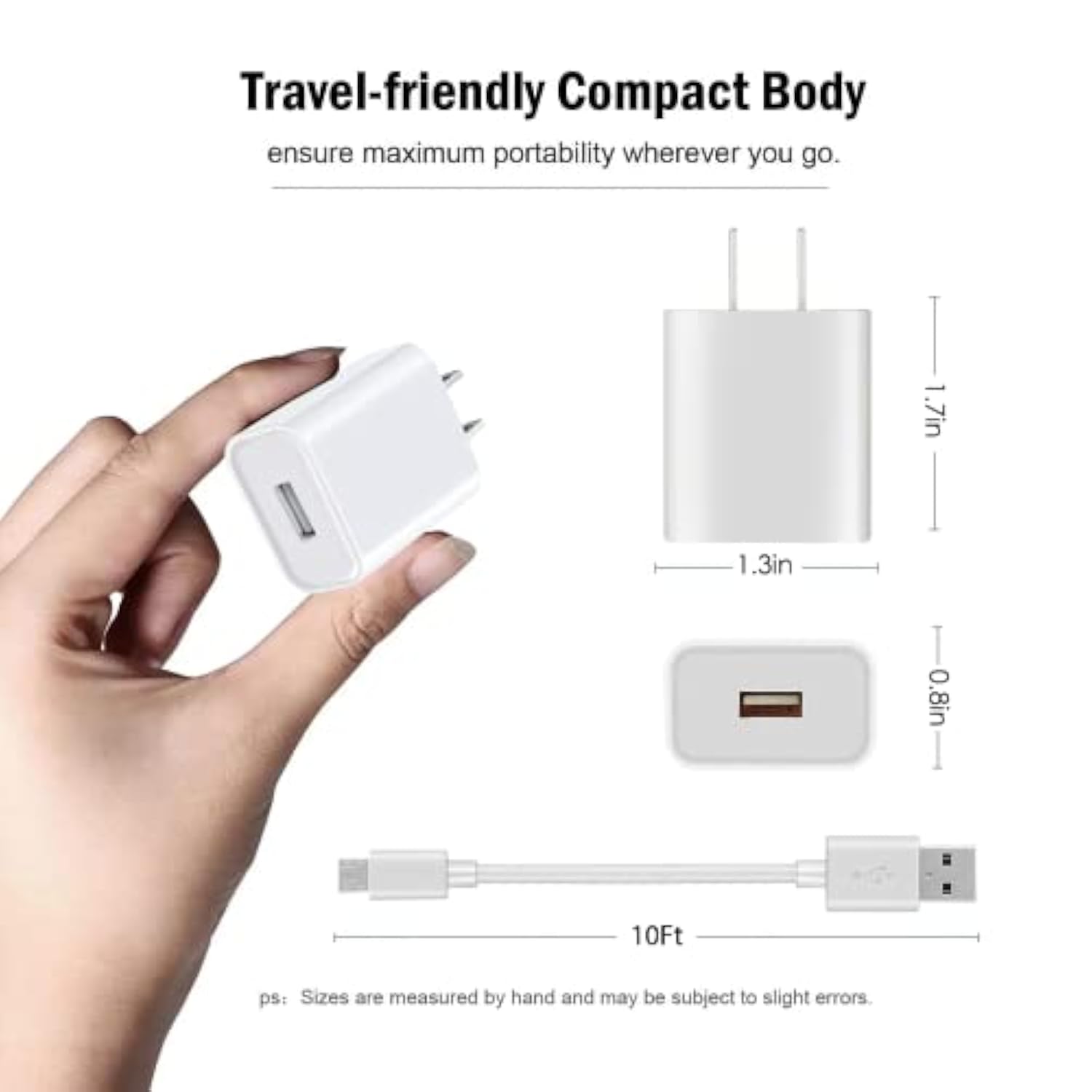 10Ft Charging Power Cable Cord For Arlo Q,Arlo Go Indoor Camera, Wyze Cam Pan