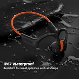 Bone Conduction Headphones, Open Ear Bluetooth 5.3 Headphones, Bone Conduction Earbuds with Mic, IPX7 Waterproof Sports Earphones for Running,