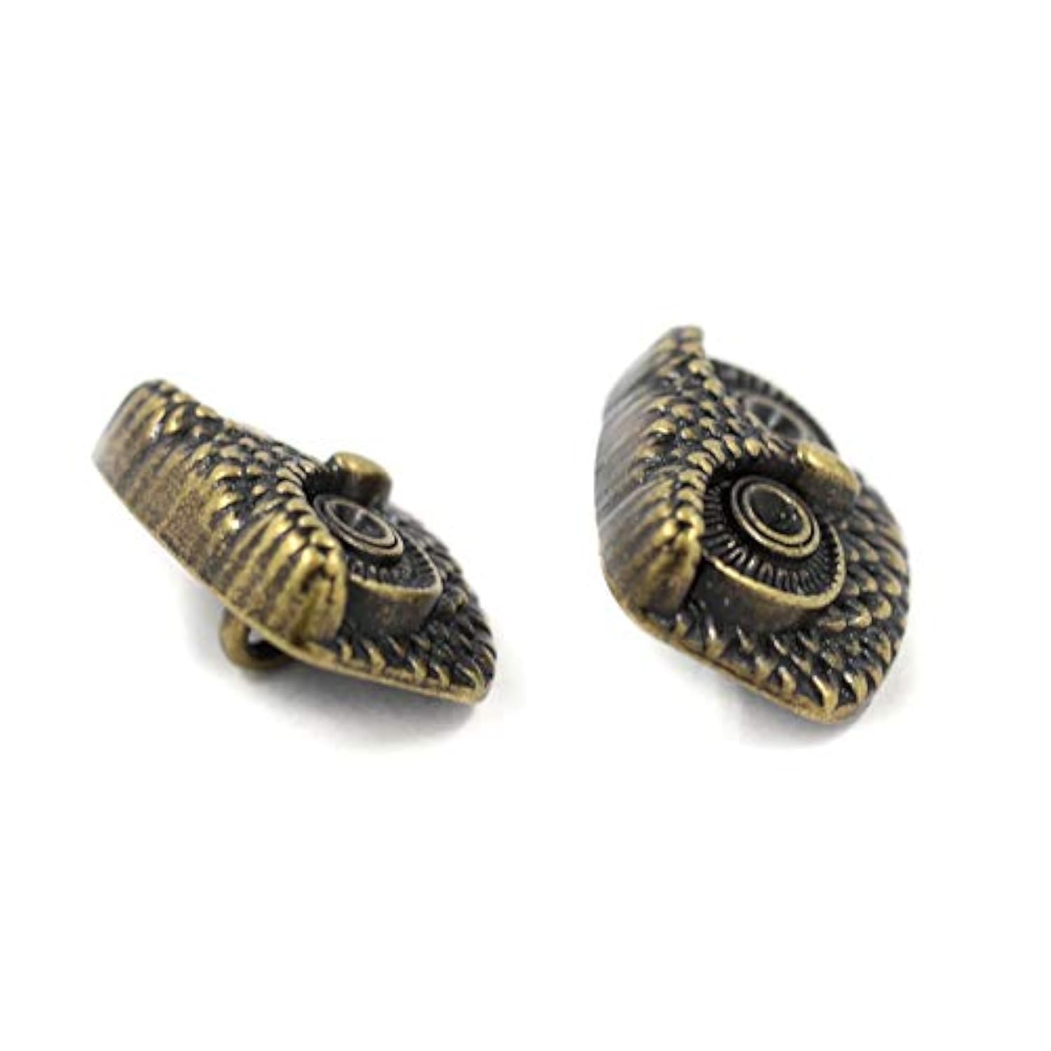 10 Pieces Owl Totem Metal Shank Buttons 22Mm (Matte Black)