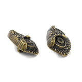 10 Pieces Owl Totem Metal Shank Buttons 22Mm (Matte Black)