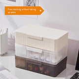Cable Organizer Box Extra Wide, Travel Charger Cord Earphone Storage Case With Lid