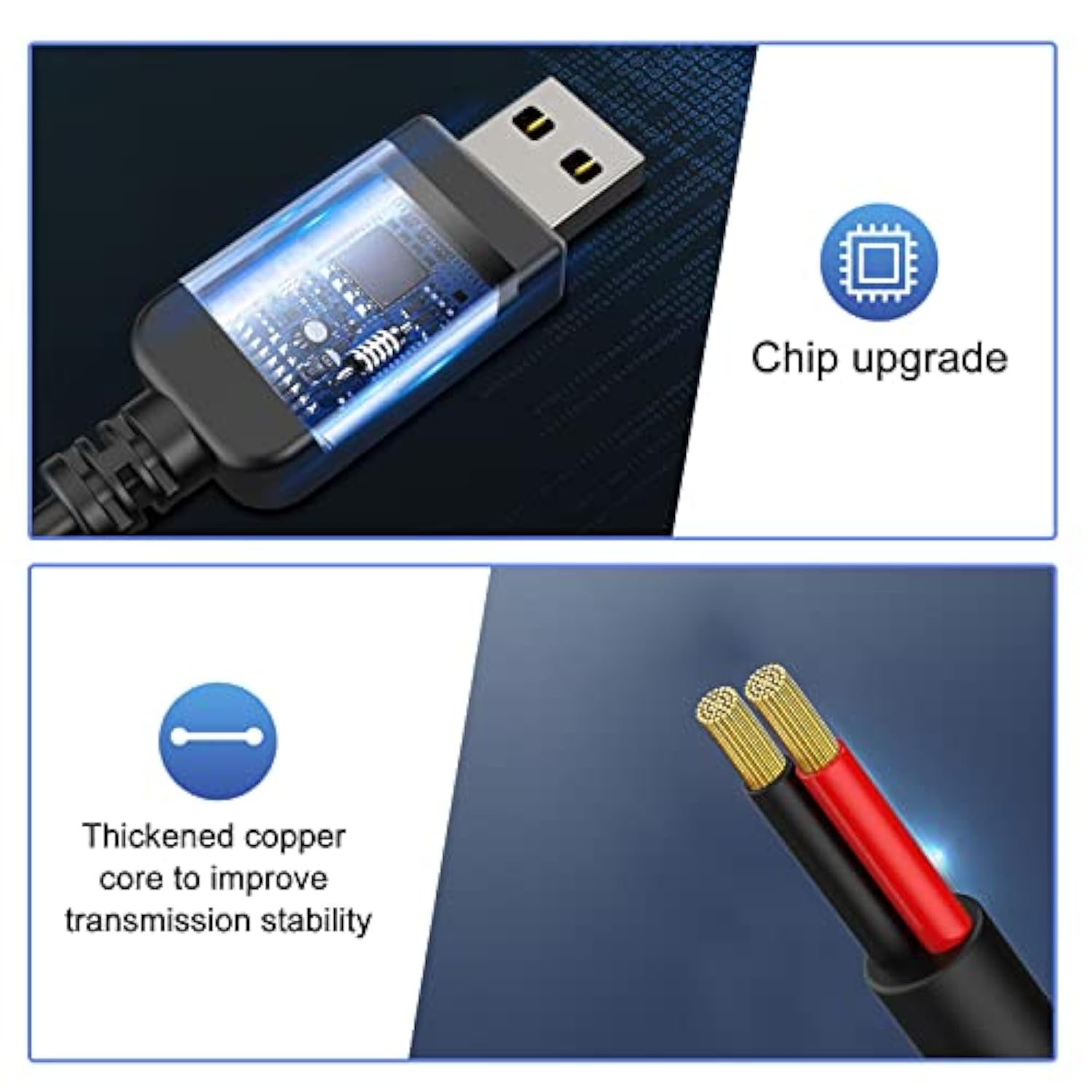 Radar Detector Cable, Usb To Rj11 Plug Cable,Replacement Power Line Of Radar D