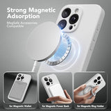 Magnetic for iPhone 13 Pro Case, Compatible with MagSafe, [Full Camera Protection][Screen Protector] Silicone Shockproof Protective Phone Case for