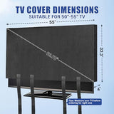 TV Cover Moving Dust Anti-Scratch TV Screen Cover Fits 50"-55" TV with Bottom Strap for Protection TV Moving Home Renovation Pet Scratch or Other
