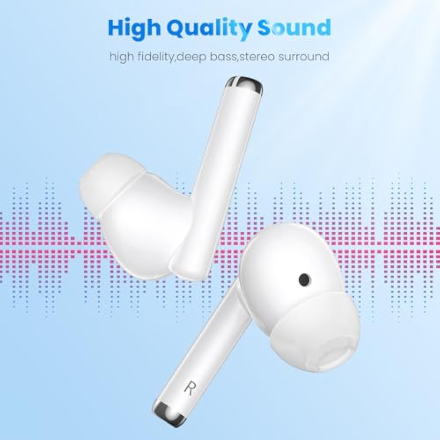 Wireless Earbuds For Google Pixel 7 Pro 6 6A, 5.2 Bluetooth Headphones Noise C