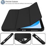 (A16) Case/ 10Th Generation Case [11-Inch 2025/10.9 Inch 2022] With Pencil Holder, Trifold Stand Smart Cover With Soft Tpu Back,Auto Wake/Sleep(Black)