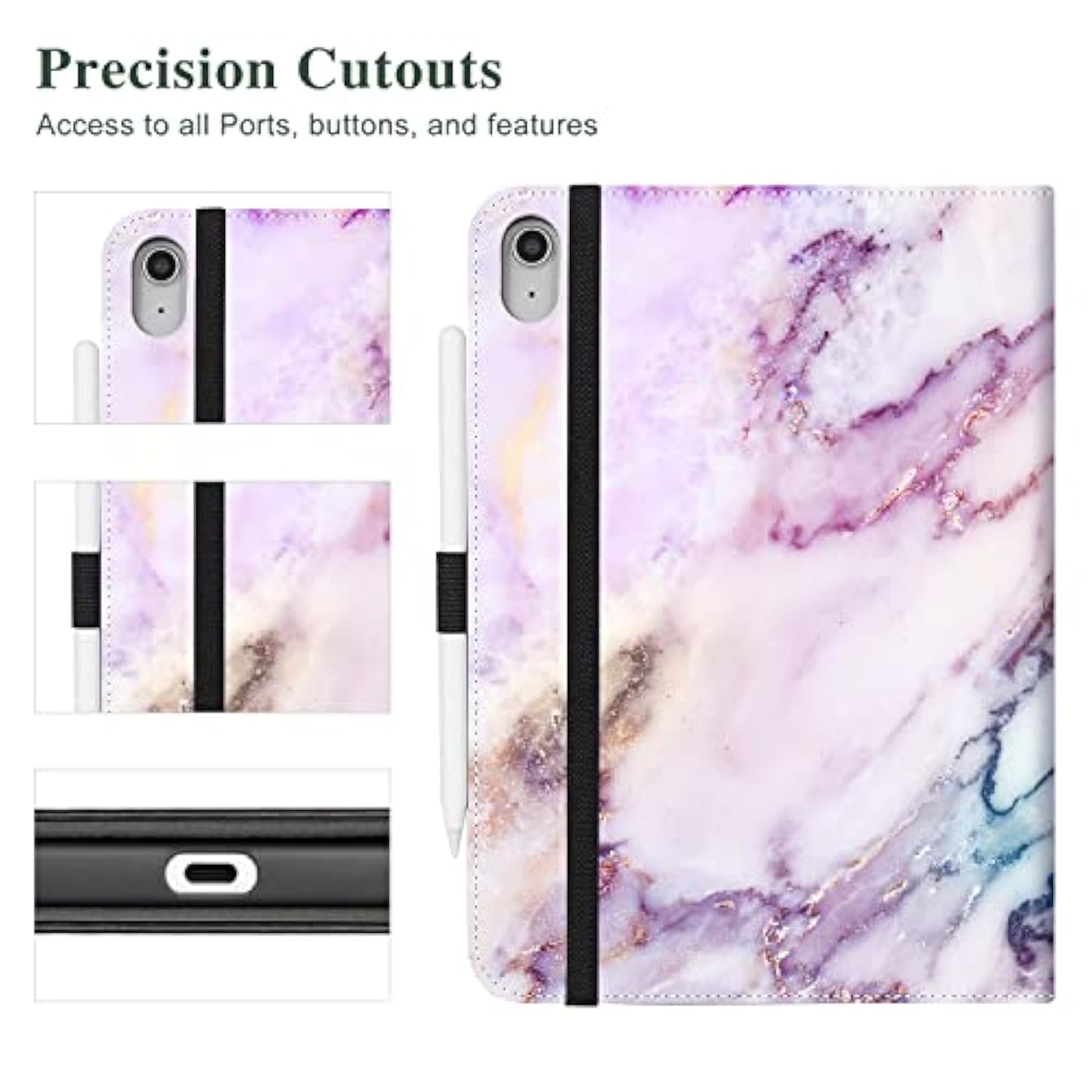 Ipad 10Th Generation Case, Ipad 10.9 Inch Case 2022, Premium Leather Protectiv