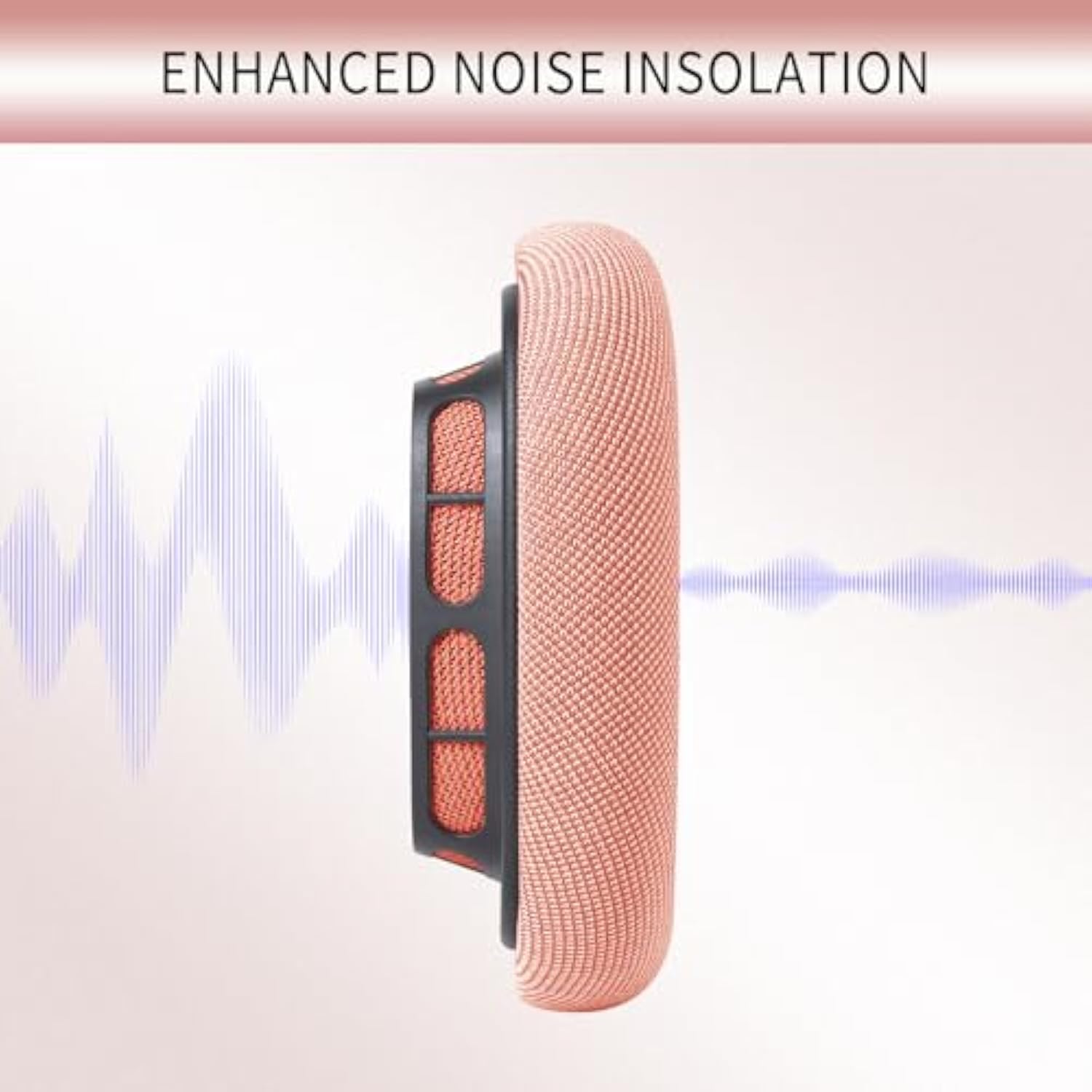 2024 Upgraded Ear Cushions Replacement Earpads For Airpods Max Headphones, Mesh Fabric Ear Pads Cover With Memory Foam And Magnet For Airpod Max + Soft Tpu Case Cover (Pink)