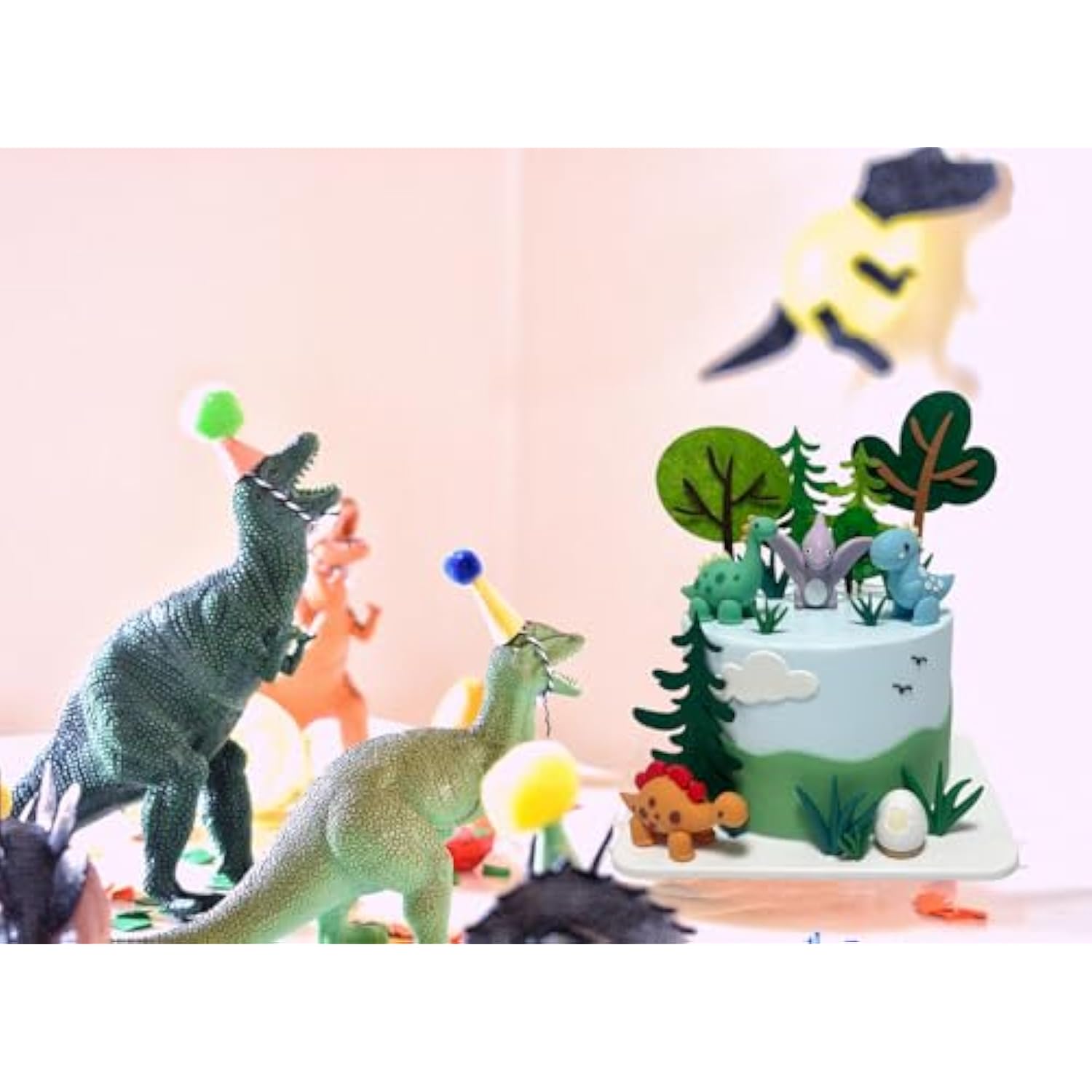 Dinosaur Cake Toppers, 3D Dinosaurs Cake Toppers For Kids, Cake Topper For Dinosaur Themed Party, Dinosaur Baby Shower