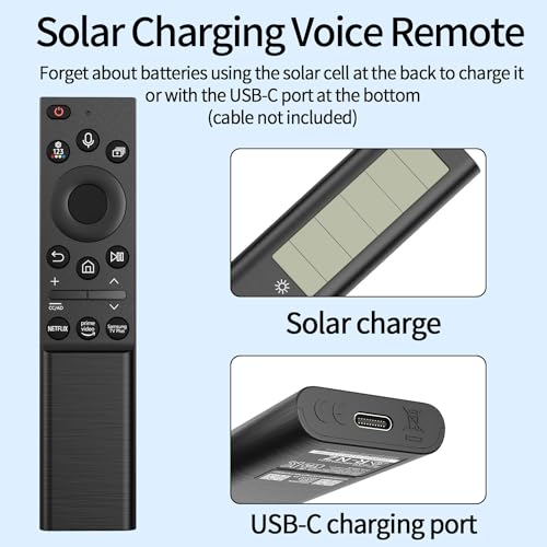 BN59-01357A Solar Voice Remote Control Replacement fit for  Smart TVs Compatible with  QLED Series Smart TV Also BN59-01357F