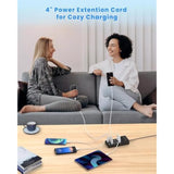 10-Port Usb Charger Block, Multi Usb Charging Station, Iphone/Ipad/Samsung Galaxy Note Tablet Android Smartphone Multi-Function Device, 50W10A Power Strip(Biack)