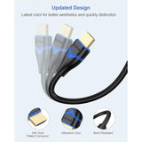 4K Hdmi Cable 8Ft, Hdmi To Hdmi Cable 8 Foot High Speed Hdmi 2.0 Cord 4K 60Hz,