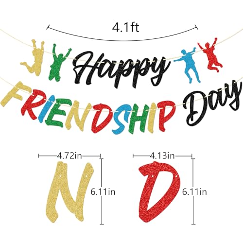 Happy Friendship Day Banner, Pre-Strung