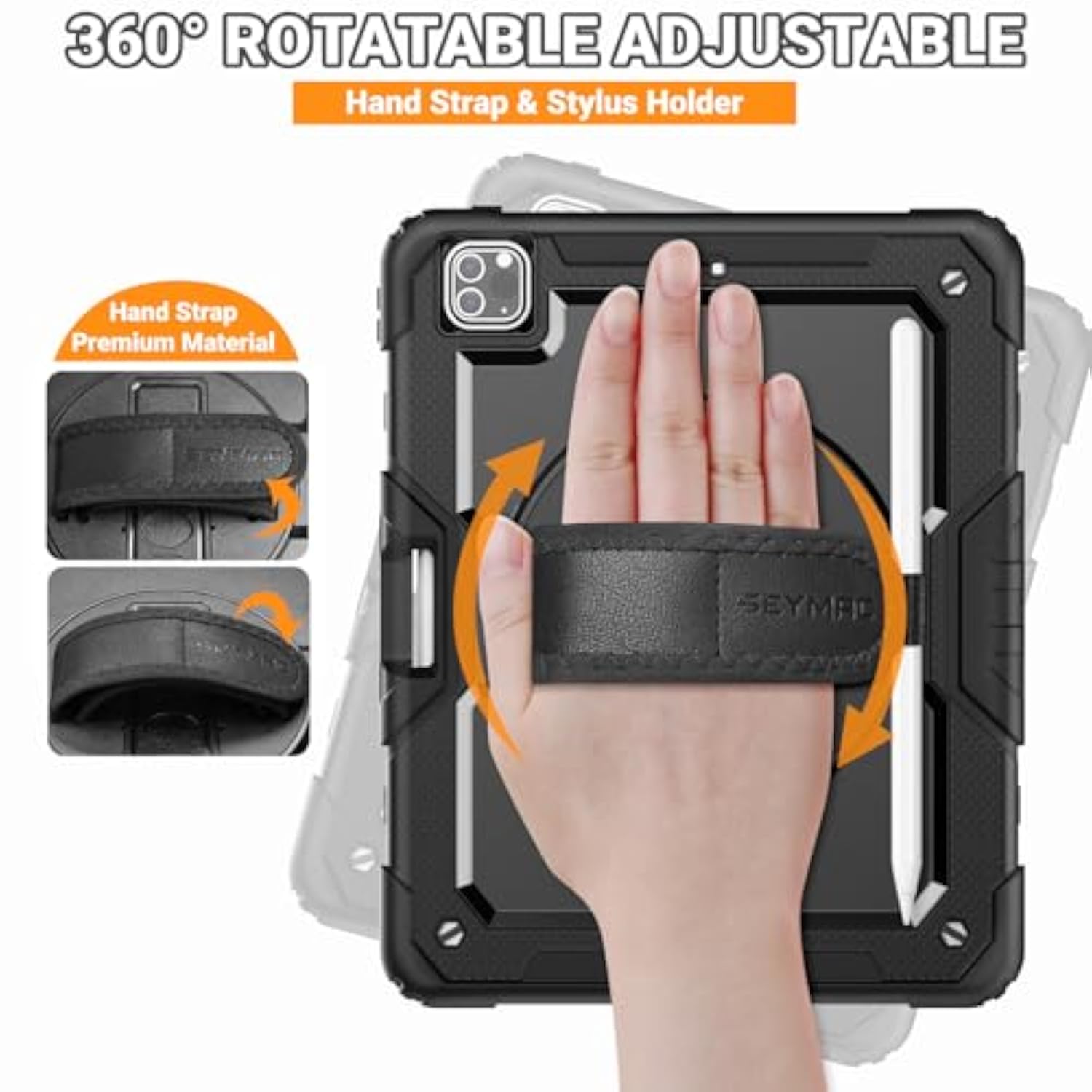 Case For 2022/2021 Ipad Pro 12.9 Inch 6Th / 5Th Gen - Heavy Duty Protection Sh