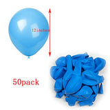 Light Blue Balloons,50 Pcs 12 Inch Latex Balloons,For Wedding Birthday Party Baby Shower Christmas Party Decorations