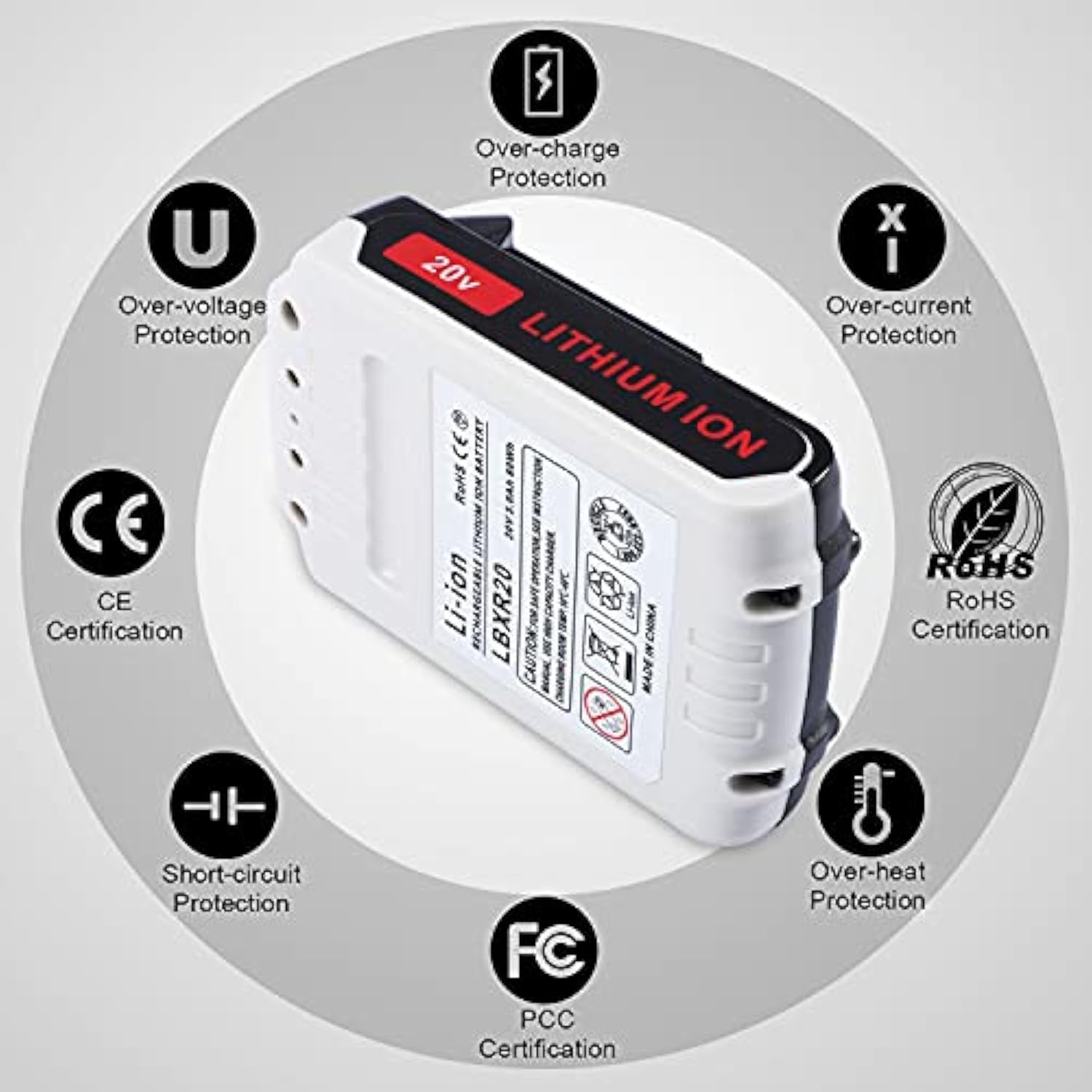 2 Packs 3000Mah Replace Battery Compatible For Black And Decker 20V Lithium Battery Lb20 Lbx20, For Black+Decker Lbxr20 Decker Battery For Black & Decker 20 Volt Max Cordless Tools