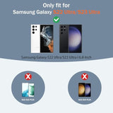 For Samsung Galaxy [S23 Ultra / S22 Ultra] Case ?compatible With Mag-Safe, Military-Grade Drop Protection, Rotating Metal Kickstand + 2X Hd Screen Protectors,Baby Blue
