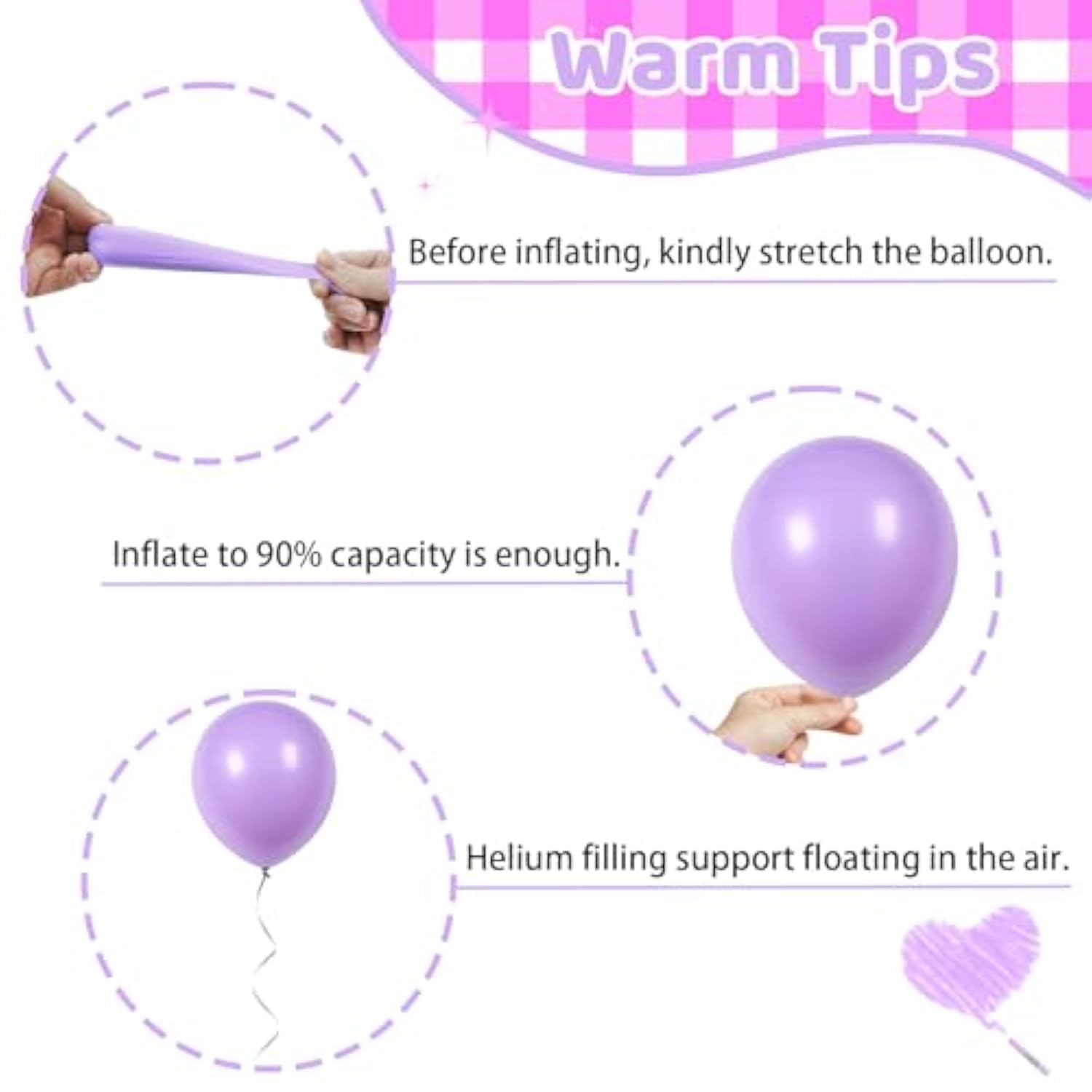 Pink Purple Balloons Set, 60Pcs Purple And Pink Party Balloon, 12Inch Pastel Metallic Purple Pink Latex Balloons Birthday Balloons For Girls Princess Butterfly Wedding Baby Shower Decorations