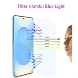 2 Pack Anti Blue Light Tempered Glass Screen Protector For Samsung Galaxy S25. Eye Protection Tempered Glass Film,No Bubbles,9H, Hd, Blue Light Blocking Film For Galaxy S25 6.2”