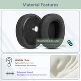 Breathable Replacement Earpads Compatible With Skullcandy Crusher Wireless/Crusher Anc/Evo Hesh Anc/Evo Hesh Anc/Evo Hesh 3 Wireless/Venue Wireless Anc Headphone Ear Pads Cushion