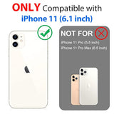 Waterproof Case For Iphone 11, Full Body Heavy Duty Protection Full Sealed Cover Shockproof Dustproof Built-In Clear Screen Protector Rugged Case For Iphone 11 6.1 Inch
