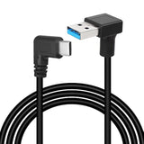 Up Down Angle Usb Type C Cable, 90 Degree 18W Fast Charging Usb A To Usb C Cab