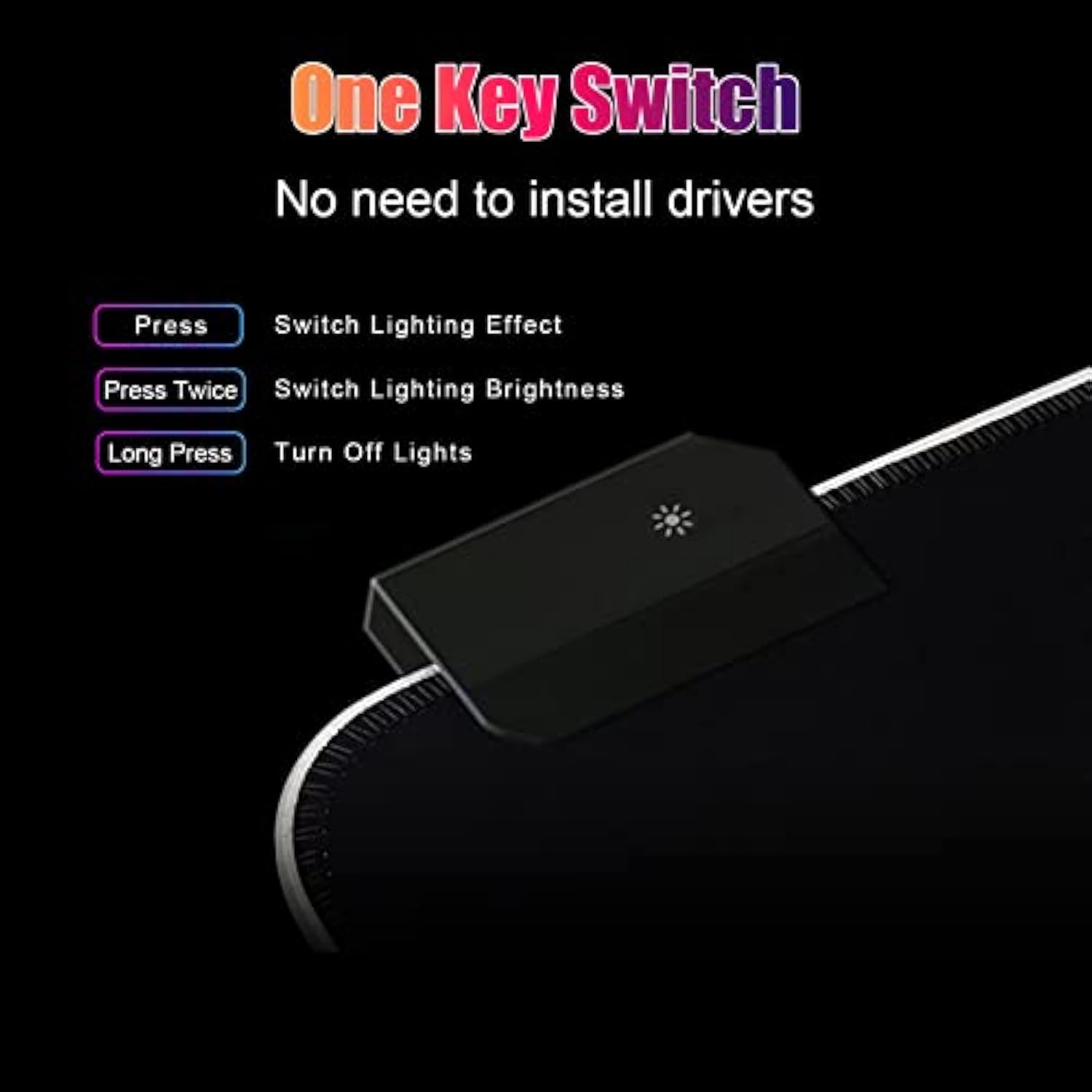 Rgb Large Gaming Mouse Pad, Extended Mouse Pad With 14 Lighting Modes, Superior Micro-Weave Cloth, Non-Slip Base, 800 X 300Mm / 31.5 × 11.8 In (Milk Tea)