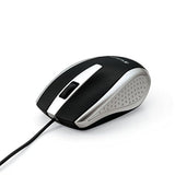 Verbatim Wired USB Computer Mouse - Corded USB Mouse for Laptops and PCs - Right or Left Hand Use, Silver 99741 1.4" x 2.4" x 3.9"