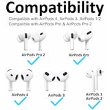 8 Pairs Ear Hooks For Airpods 4 3 2 1, Anti-Slip, Ergonomic Design, Clip Ergonomic Design Sport Accessories Compatible With Airpods Pro 2Nd 1St Black White Pink Purple Red Green Gray Blue