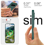 Silicone Case For Google Pixel 10 Pro, Durable And Stylish Drop Tested Soft Silicone Gel Rubber Slim Fit Shockproof Protection Phone Cover For Pixel 10 Pro, Green