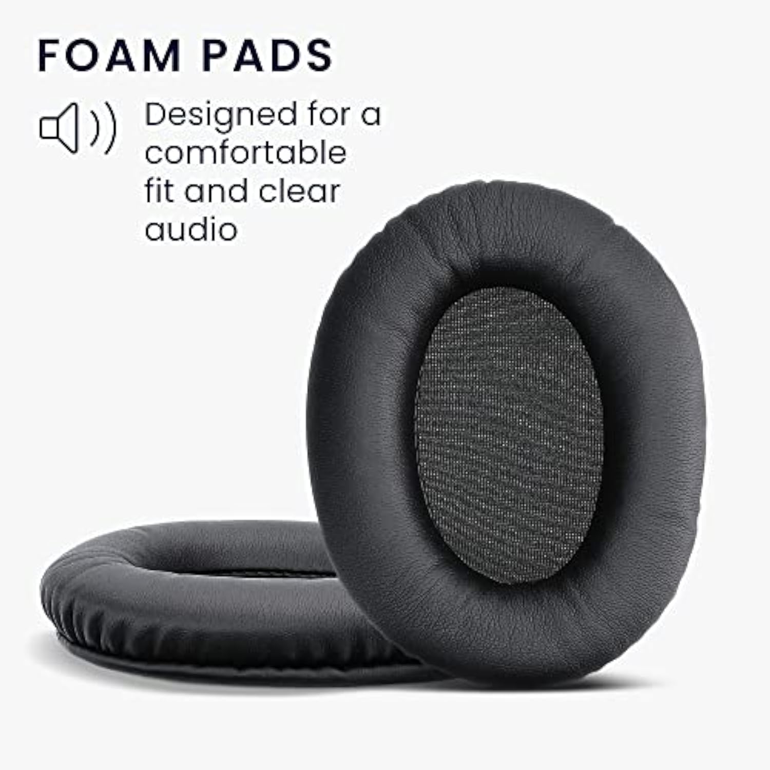 kwmobile Ear Pads Compatible with Kingston HyperX Cloud II/Cloud 2 / Cloud III/Cloud 3 Earpads - 2X Replacement for Headphones - Black