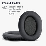 kwmobile Ear Pads Compatible with Kingston HyperX Cloud II/Cloud 2 / Cloud III/Cloud 3 Earpads - 2X Replacement for Headphones - Black