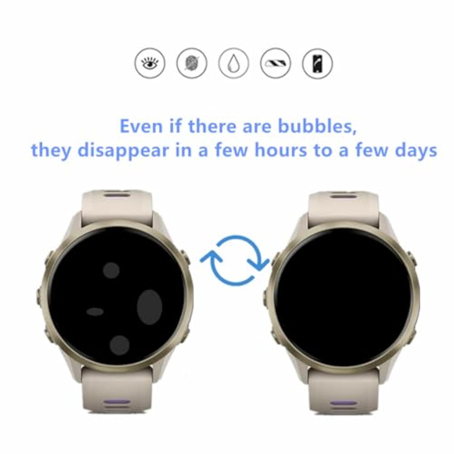 Screen Protector Compatible For Garmin Forerunner 970 Smartwatch, Hd Tpu Protective Film (6Pcs)