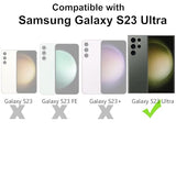Phone Case for  Galaxy S23 Ultra, Clear Case Shockproof Protective Bumper Slim Cover
