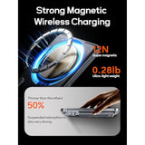 0.3" Ultra Slim Magnetic Power Bank, 5000Mah Wireless Portable Charger With Foldable Stand And Usb C Cable, Fast Charging Magnetic Battery Pack Compatible With Iphone 16/15/14/13/12,Travel Essentials