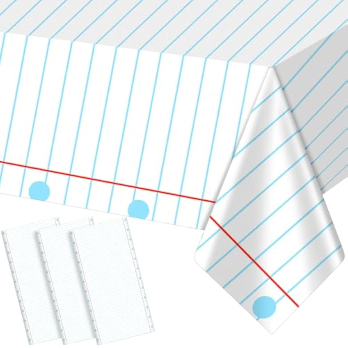 4 Pcs Preschool Kindergarten Back To School Party Tablecloth First Day To School 54 X 108 Inch Large Disposable Rectangle Notebook Tablecloth Cover For Party Supplies Table Decorations