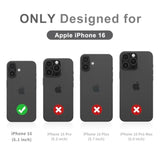 For Iphone 16 Case, Cute [Don'T Touch My Phone] Shockproof Dual Layer Slim Protective Silicone Plastic Cover For Kids Boys Men Phone Case (Iphone 16 6.1-Inch)