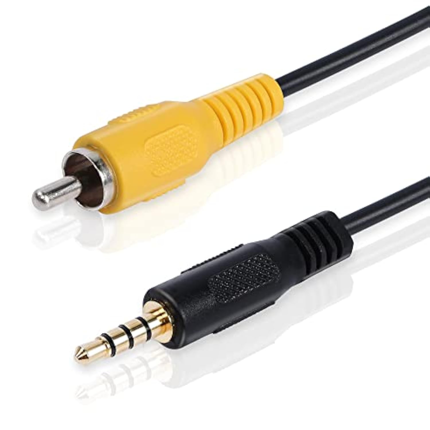 3.5 Mm To Rca Video Cable 1/8 Inch Male Plug To Rca Male Audio Adapter Cable F