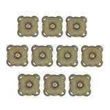 Wafjmaf 10 Sets Bronze Sew In Magnetic Bag Clasps Button Snaps Tone Pu