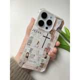 Christian Aesthetic Case Compatible With Iphone 16 Pro Max, Jesus Cross Case For Iphone 16 Pro Max, Cool Tpu Shockproof Case Cover